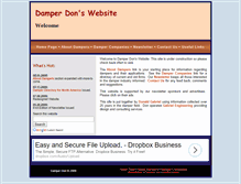 Tablet Screenshot of damperdon.com